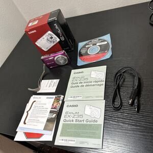 Casio EXILIM EX-Z35 Pink 12.1MP Digital Camera TESTED WORKING